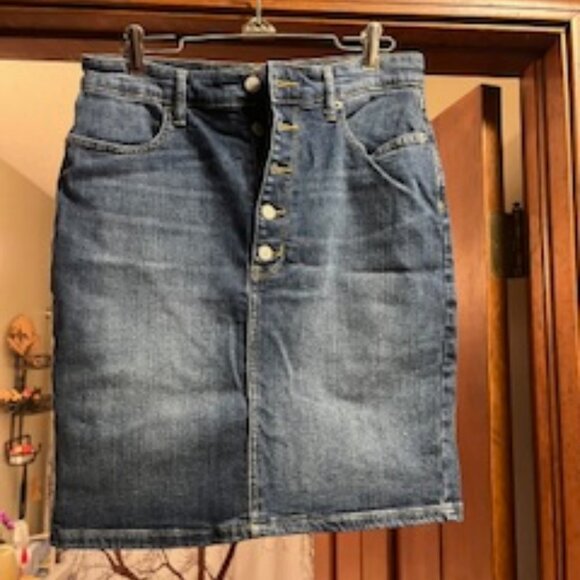 Blue Denim Skirt from Banana Republic Sz 4 - Picture 1 of 6